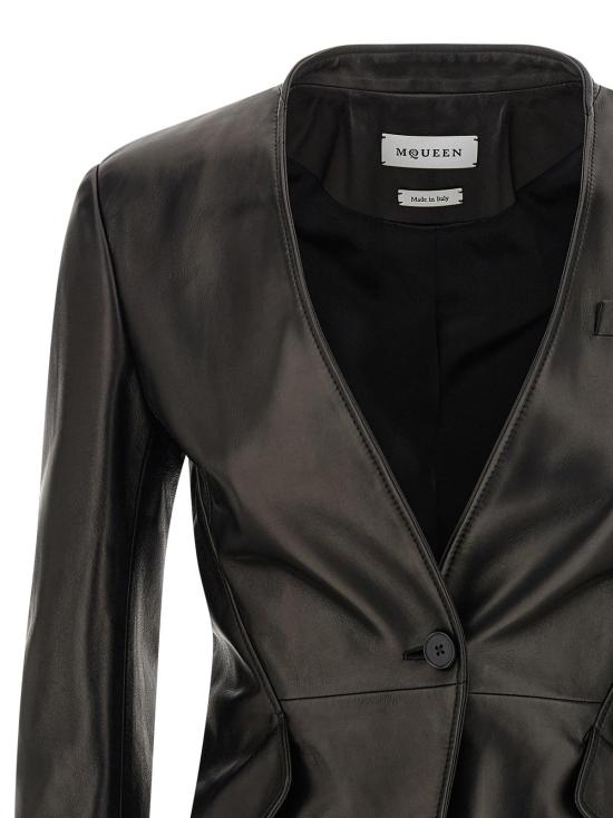 알렉산더 맥퀸 수트 자켓 싱글 브레스트 나파 블레이저 - ALEXANDER MCQUEEN