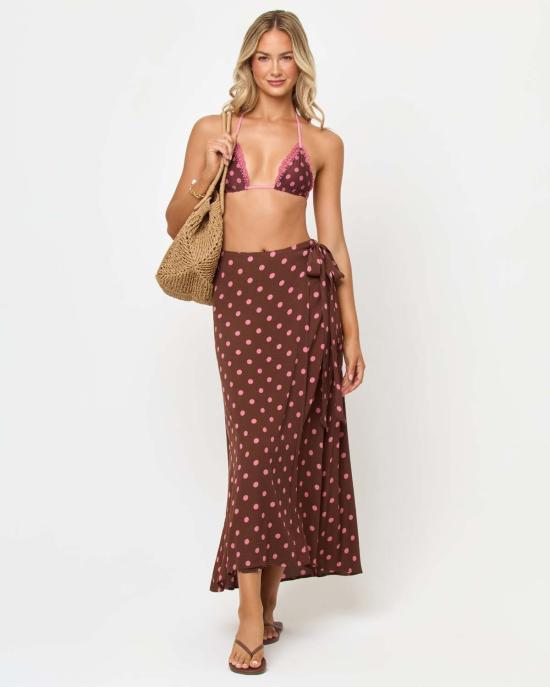  엘스페이스 롱 스커트 APBM0153 ALOTTA POLKA DOT - L SPACE