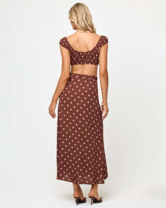  엘스페이스 롱 스커트 APBM0153 ALOTTA POLKA DOT - L SPACE