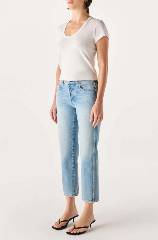  아모 데님 데님 팬츠 143 클래식 90년대 스타일 데님 진 - AMO DENIM
