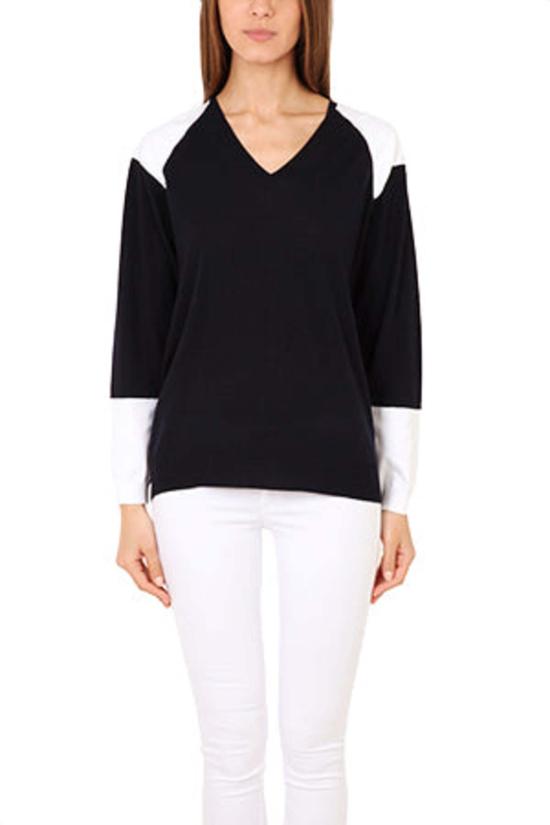  3.1 필립림 스웨터 S114 7191 NAVY WHITE