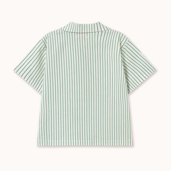  [키즈] 타이니코튼 셔츠 아동용 스트라이프 셔츠 다크 에메랄드 - TINYCOTTONS