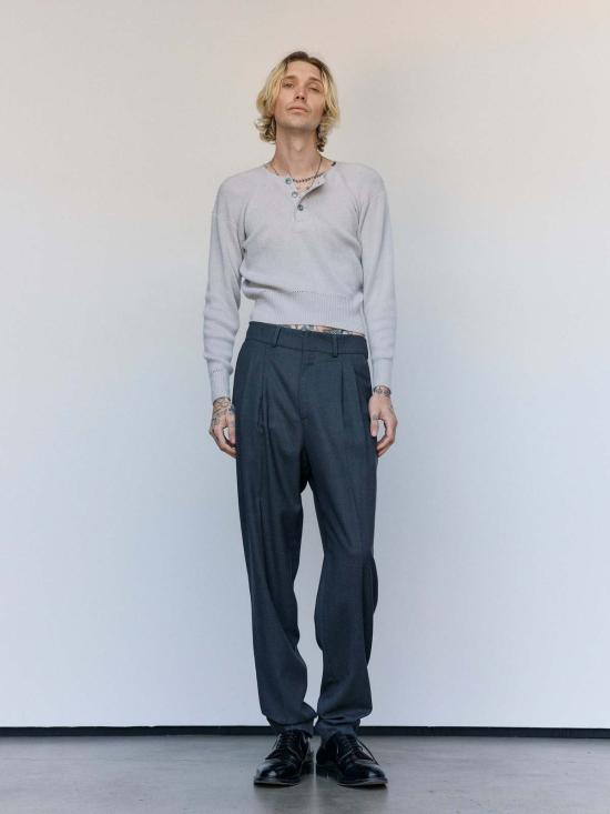  세실 툴켄스 스트레이트 팬츠 세실 툴킨스 유니폼 울 테이퍼드 팬츠 - CECILE TULKENS