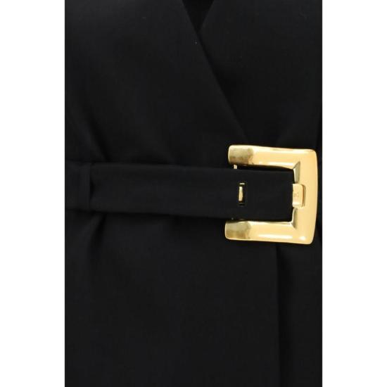 26FW 발망 수트 자켓 그랭 드 푸드르 블레이저 (벨트 포함) 블랙 - BALMAIN