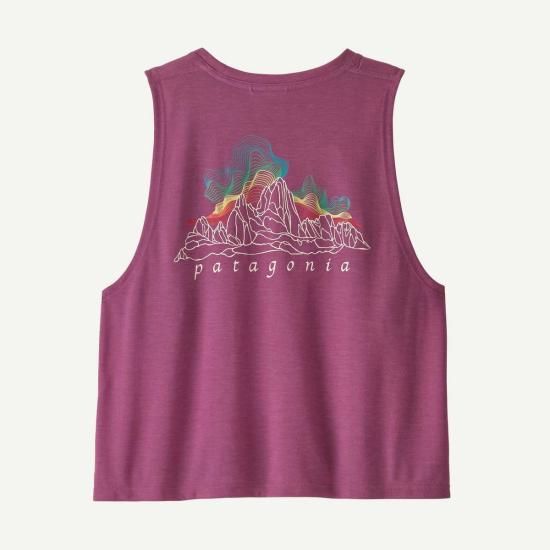  파타고니아 민소매 티셔츠 카필린 쿨 트레일 크롭 탱크탑 - PATAGONIA