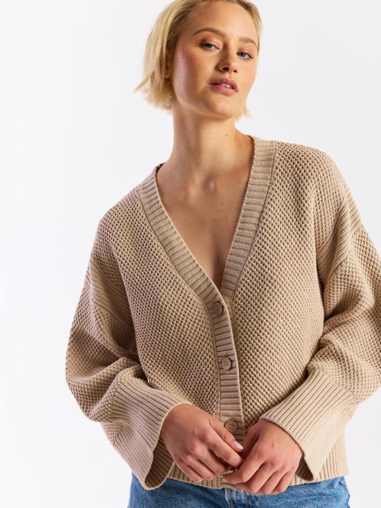  WISPR 가디건 위스퍼 포인트엘 스티치 디테일 - OTHER BRANDS