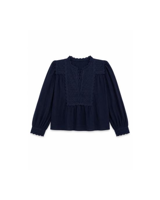 씨뉴욕 블라우스 Sea Ny Eliza 긴팔 상의 네이비