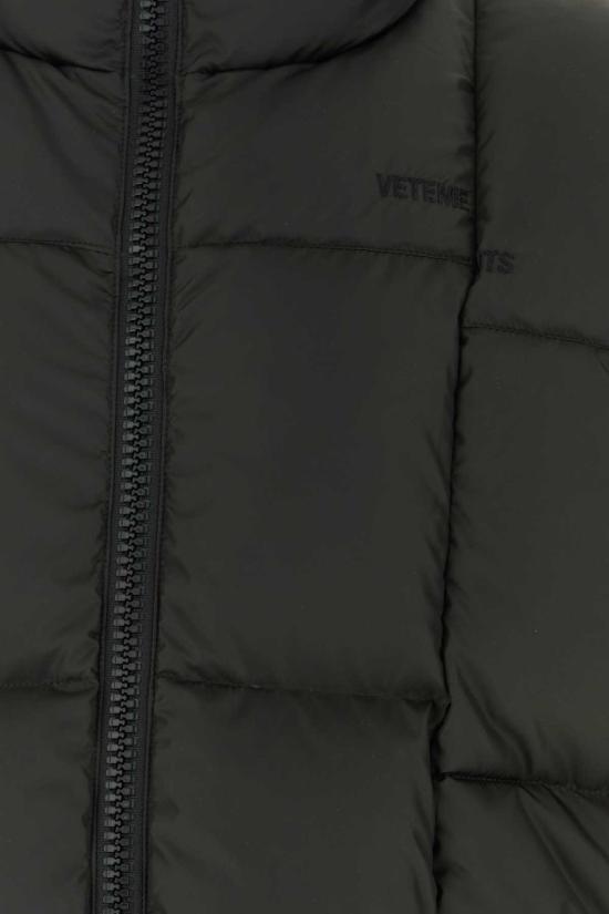  베트멍 패딩 조끼 다크 브라운 다운 재킷 - VETEMENTS