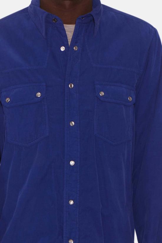  아스페시 셔츠 Aspesi Camicia 웨스턴  울트라마린 블루 - ASPESI