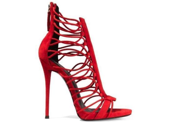  쥬세페자노티 힐/펌프스 Giuseppe Zanotti Zoey 스웨이드 샌들 Fiamma