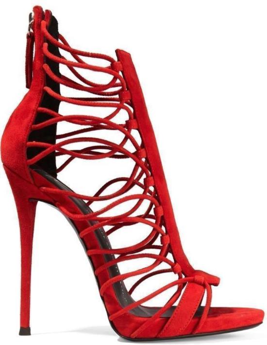  쥬세페자노티 힐/펌프스 Giuseppe Zanotti Zoey 스웨이드 샌들 Fiamma - GIUSEPPE ZANOTTI