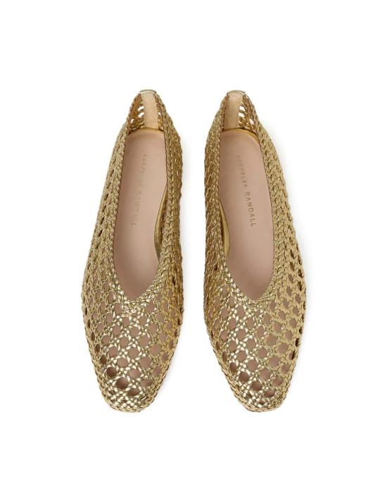 로플러랜달 플랫 슈즈 로플러 랜달 에머리 발레 플랫 골드 - LOEFFLER RANDALL