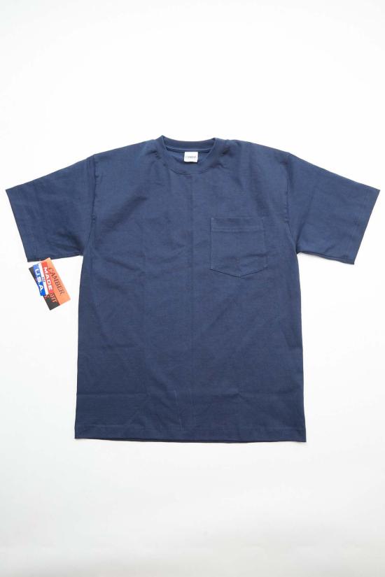  캠버 반팔 티셔츠 맥스 웨이트 헤비웨이트 포켓 티셔츠 네이비