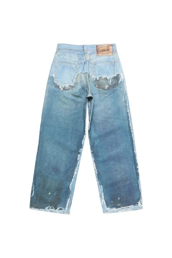 26SS 아크네 스튜디오 데님 팬츠 트롱프뢰유 진 미드 블루 - ACNE STUDIOS
