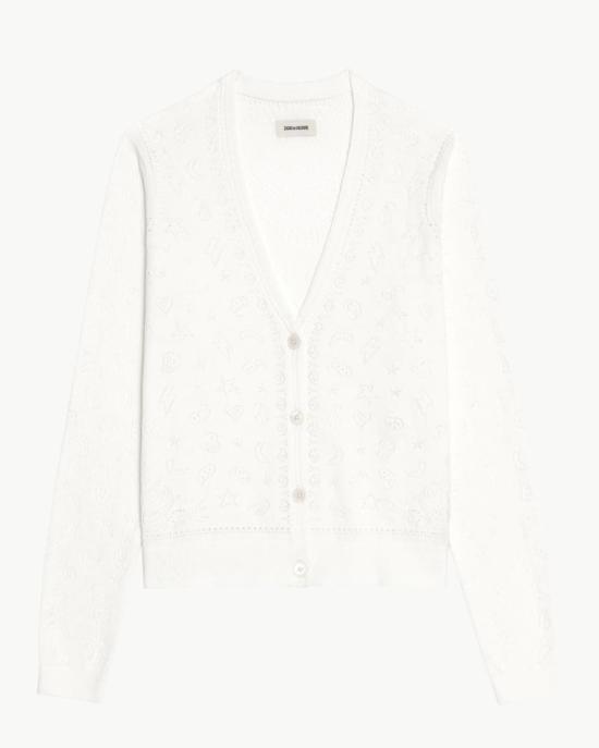  자딕앤볼테르 가디건 Zadig & Voltaire 마날라 반다나 카디건 달걀껍질
