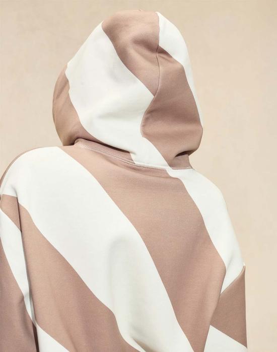  신시아 로리 후드 티셔츠 신시아 로울리 드류 스트라이프 후드 티셔츠 - CYNTHIA ROWLEY
