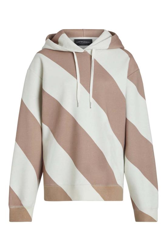  신시아 로리 후드 티셔츠 신시아 로울리 드류 스트라이프 후드 티셔츠 - CYNTHIA ROWLEY