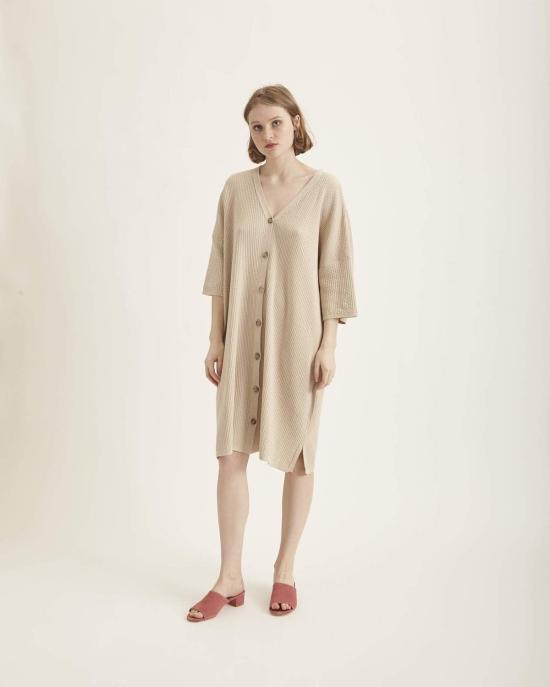 리비지티드 매터스 미디 원피스 위커 가디건 드레스 - REVISITED MATTERS