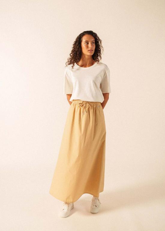  Saint James USA 롱 스커트 세인트 제임스 USA 알바네 코튼 드로스트링 스커트 세일 캔버스 - OTHER BRANDS