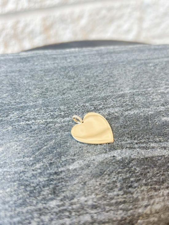  EF 컬렉션 목걸이/팬던트 Ef 컬렉션 14K 골드 점보 하트 참 - EF COLLECTION