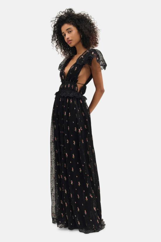  포러브앤레몬스 롱 원피스 CD3876 FA25 BLACK - FOR LOVE & LEMONS