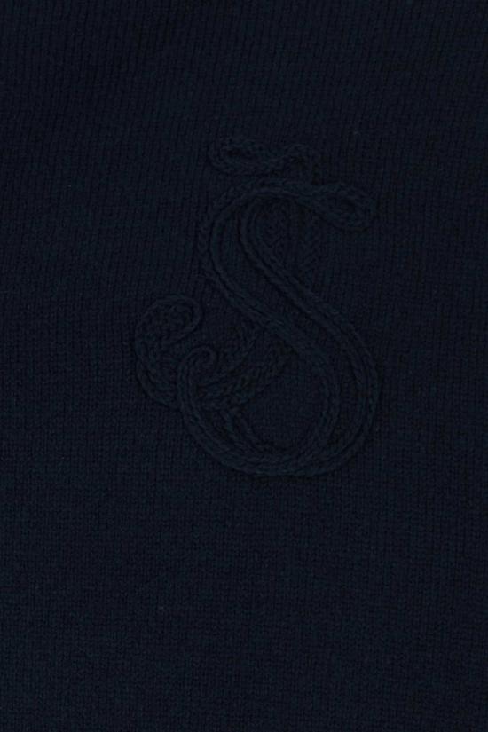  질샌더 집업 니트 질 샌더 다크 블루 울 블렌드 - JIL SANDER