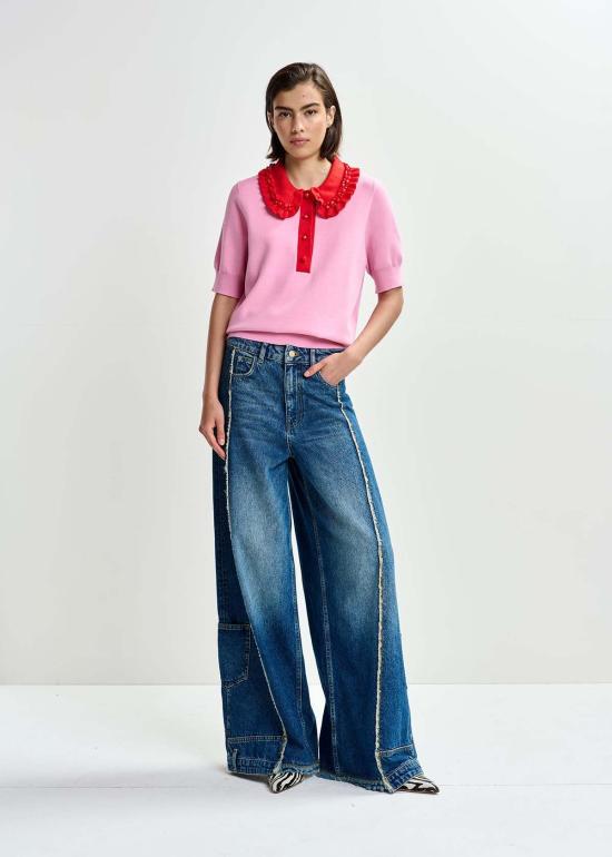  에센셜앤트워프 데님 팬츠 Essentiel Antwerp Jelaba 패치워크 진