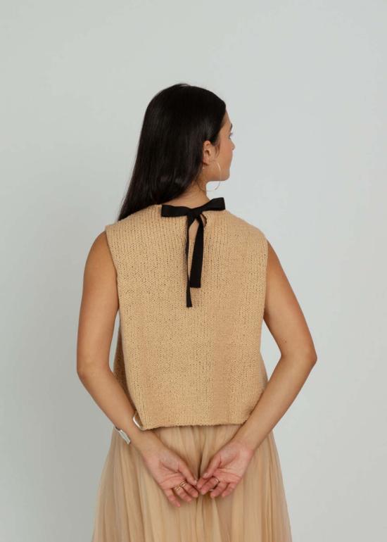  Louiza Babouryan 스웨터 루이자 바부리안 니트 탑 샴페인 - OTHER BRANDS