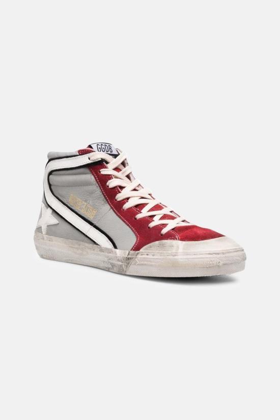  골든구스 스니커즈 GMF00211 F002585 81540 GREY DARK RED - GOLDEN GOOSE