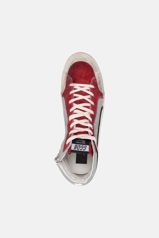  골든구스 스니커즈 GMF00211 F002585 81540 GREY DARK RED - GOLDEN GOOSE
