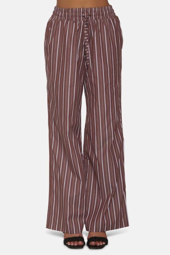  더 타일 클럽 트레이닝/조거 팬츠 WVBC537B BROWN STRIPE