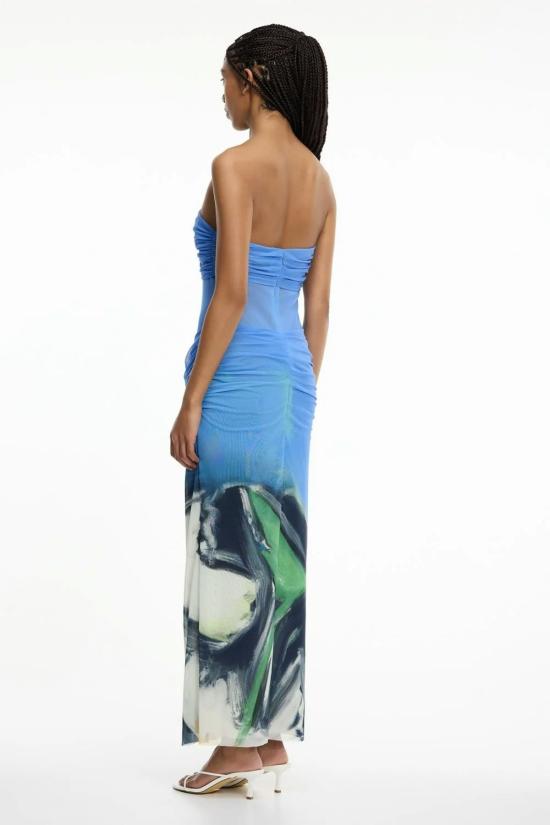  시그니피컨트 아더 롱 원피스 Significant Other Ceira Strapless Maxi Dress Posy Impression - SIGNIFICANT OTHER