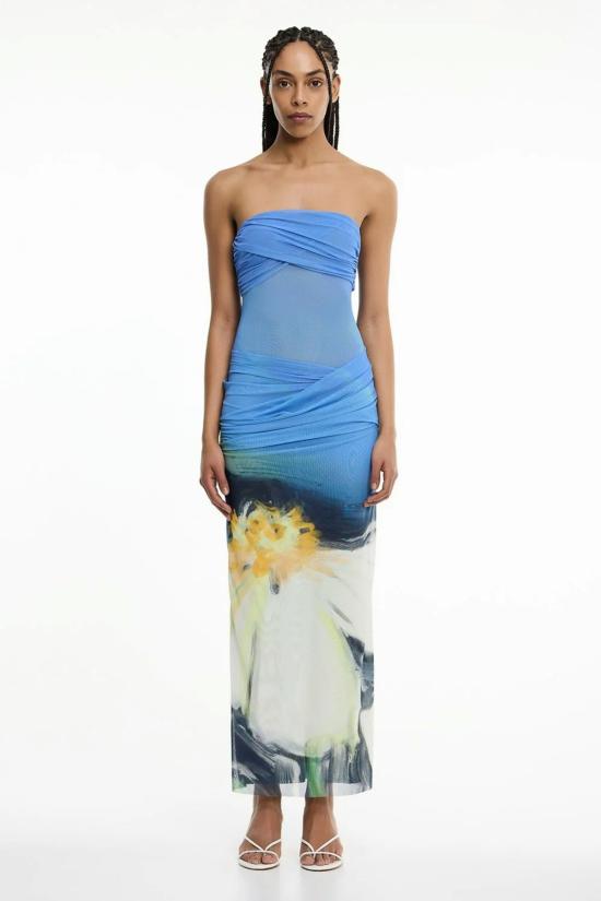  시그니피컨트 아더 롱 원피스 Significant Other Ceira Strapless Maxi Dress Posy Impression