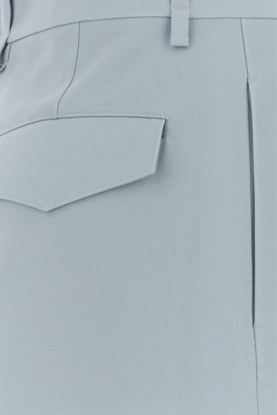  질샌더 스트레이트 팬츠 질 샌더 파스텔 라이트 블루 울 팔라초 - JIL SANDER
