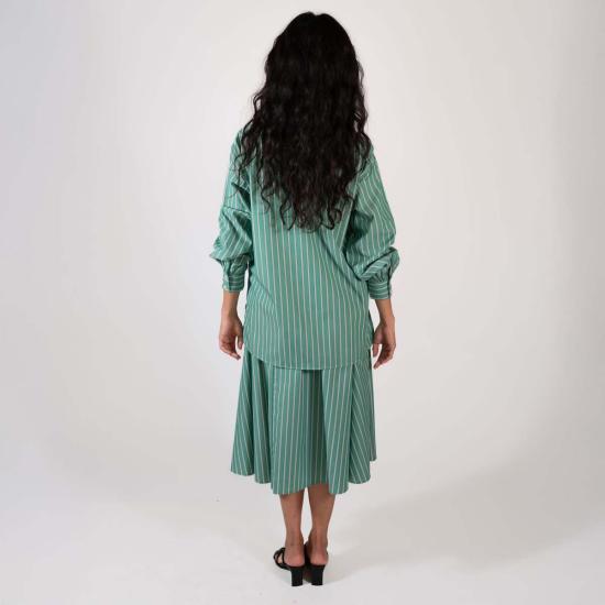  파리 데사이 블라우스 프란체스카 셔츠 씨글래스/블루 스트라이프 - PARI DESAI
