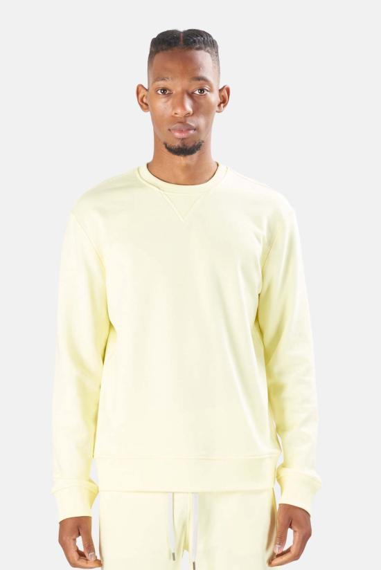  블루&크림 긴팔 티셔츠 FW21WV BC14T YELLOW