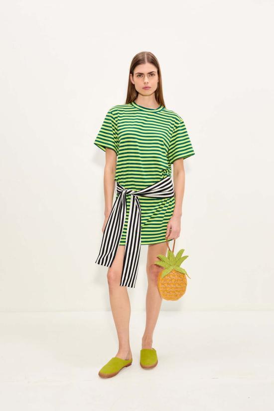  사이먼밀러 숏 원피스 W4677 4098 96661 LIME STRIPE COMBO - SIMONMILLER