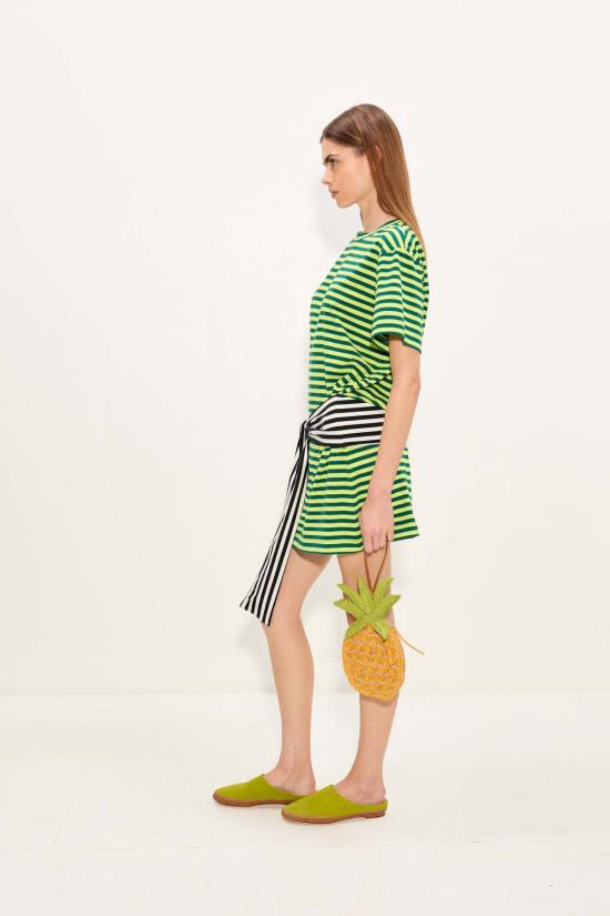  사이먼밀러 숏 원피스 W4677 4098 96661 LIME STRIPE COMBO - SIMONMILLER