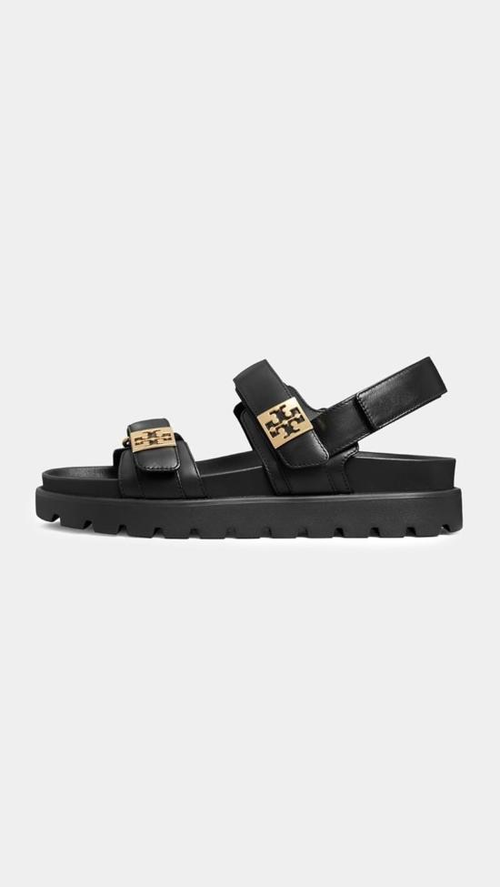  토리버치 샌들 멜로우 스포츠  퍼펙트 블랙/골드 - TORY BURCH