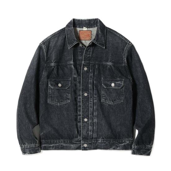  슈가케인 데님 자켓 Sc15650 H 14.25oz 블랙 셀비지 데님 재킷 1953년 모델