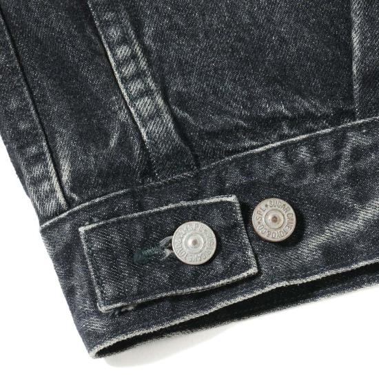  슈가케인 자켓 Sc15650 H 14.25oz 블랙 셀비지 데님 재킷 1953년 모델 - SUGAR CANE