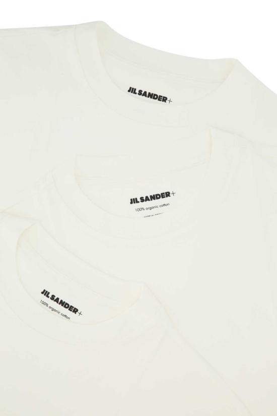  질샌더 반팔 티셔츠 질 샌더 화이트 코튼 티셔츠 세트 (100% 코튼) - JIL SANDER