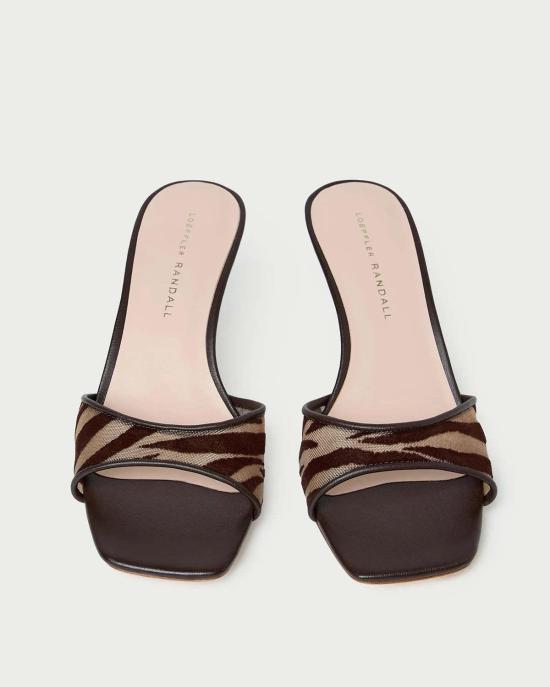  로플러랜달 뮬/슬리퍼 Loeffler Randall Tavia 지브라 메시 뮬 - LOEFFLER RANDALL
