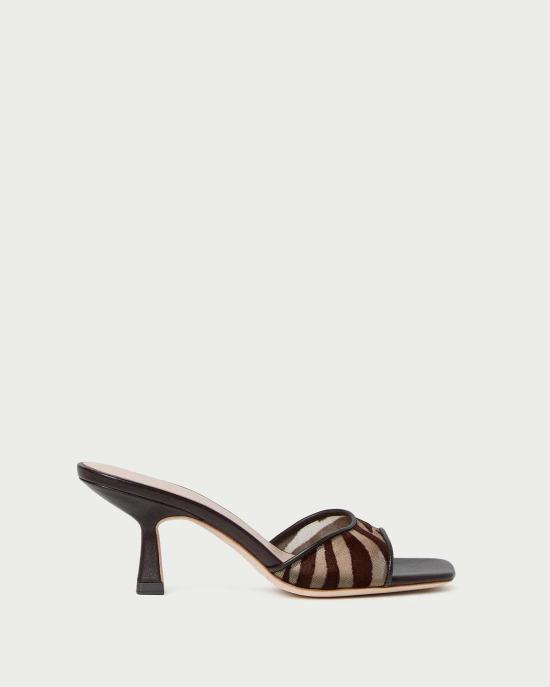  로플러랜달 뮬/슬리퍼 Loeffler Randall Tavia 지브라 메시 뮬 - LOEFFLER RANDALL