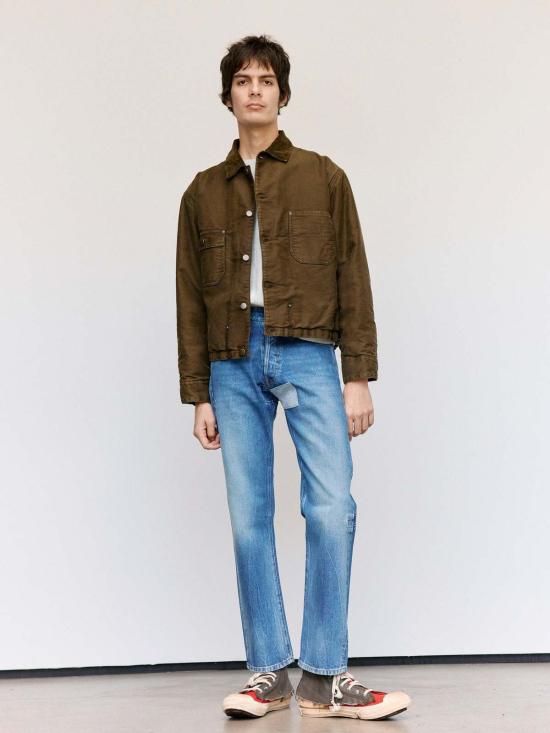  마르지엘라 데님 팬츠 메종  빈티지 워싱 블루 패치 5포켓 진 - MAISON MARGIELA