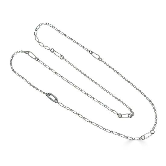  로니 폴 주얼리 목걸이/팬던트 섬세한 긴 레이어드 목걸이 실버 - LONI PAUL JEWELRY