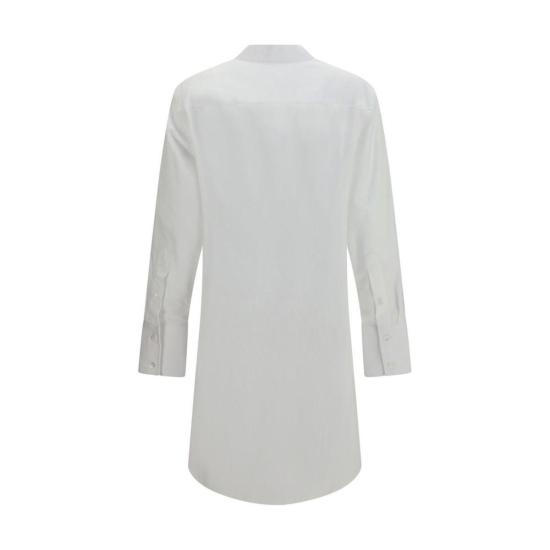  마르지엘라 숏 원피스 메종  로우 엣지 코튼 미니 드레스 화이트 - MAISON MARGIELA