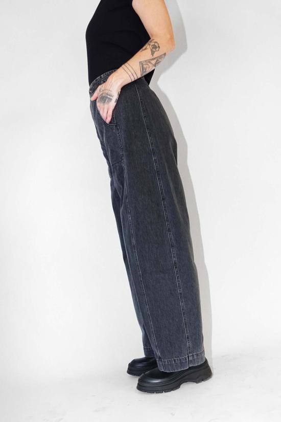  레이첼 코미 데님 팬츠 타니 팬츠 워시드 블랙 데님 - RACHEL COMEY