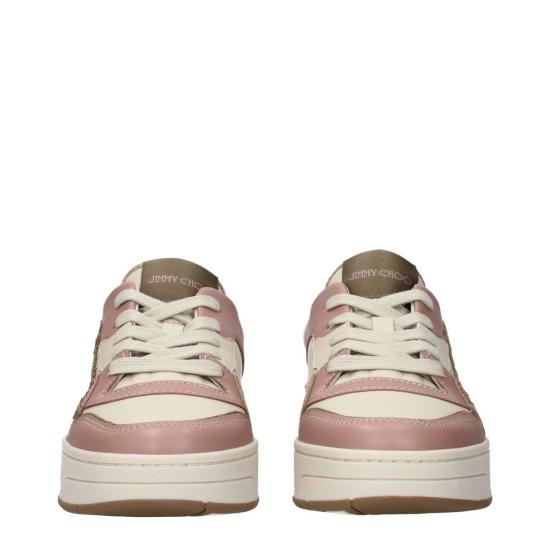  지미추 스니커즈 플로렌트 레더 로우탑  핑크 - JIMMY CHOO