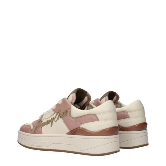  지미추 스니커즈 플로렌트 레더 로우탑  핑크 - JIMMY CHOO